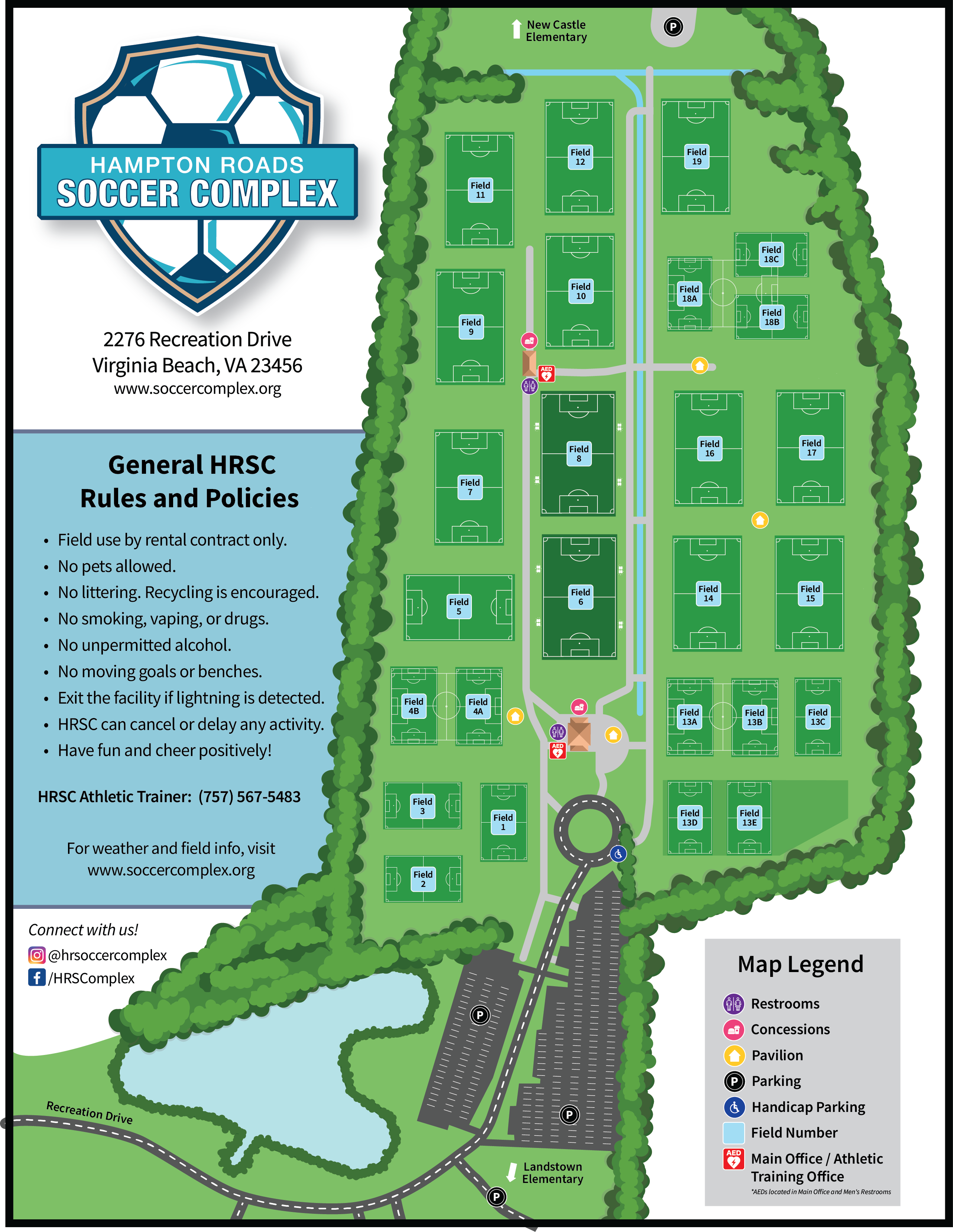 Maps & Pictures Hampton Roads Soccer Complex Virginia Beach, VA